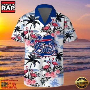 Flamingo Hibiscus Buffalo Bills Hawaiian Shirt