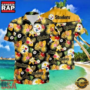 Football Team Vacation Pittsburgh Steelers Hawaiian Shirt