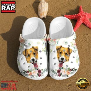 Footwearmerch Jack Russell Terrier shoes Crocs Crocband Clogs Shoes For Men Women