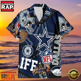 For Life Dallas Cowboys Hawaiian Shirt