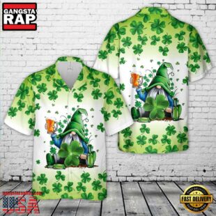 Gnomies Beer St. Patrick'S Day Hawaiian Shirt