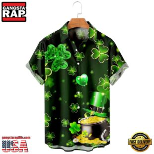 Gold Golden Irish St. Patrick'S Day 3D Hawaiian Shirt