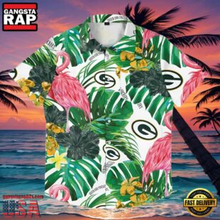 Green Bay Packers Flamingo Shirt