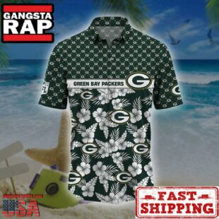 Green Bay Packers NFL Palm Leaves Hawaiian Shirt