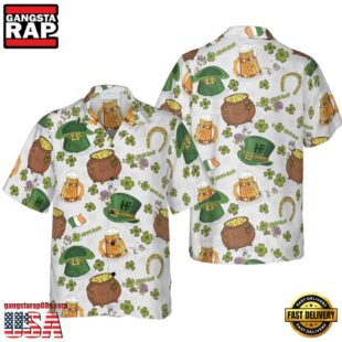 Happy Saint Patrick'S Day Ireland Proud Pattern 2 Hawaiian Shirt