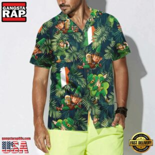 Happy Saint Patrick'S Day Irish Leprechaun Hawaiian Shirt