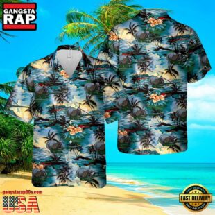 Hiller Uh-12 U.S. Army Medevac Hawaiian Shirt