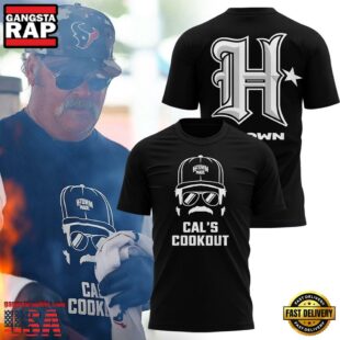 Houston Texans H Town Made Cal’s Cookout T shirt