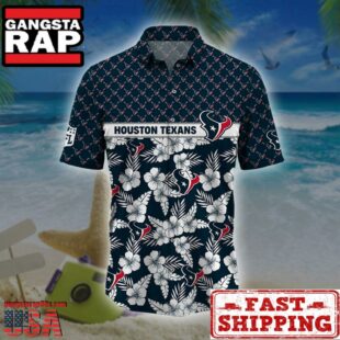 Houston Texans NFL Palm Leaves Hawaiian Shirt