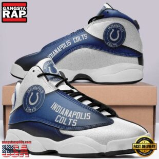 Indianapolis Colts NFL Ver 2 Air Jordan 13 Sneaker - Gift For Fans