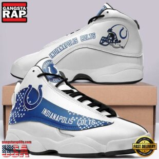 Indianapolis Colts NFL Ver 5 Air Jordan 13 Sneaker - Gift For Fans