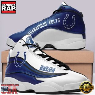 Indianapolis Colts NFL Ver 6 Air Jordan 13 Sneaker - Gift For Fans