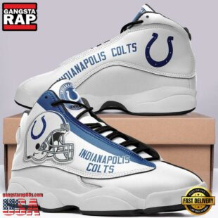 Indianapolis Colts NFL Ver 7 Air Jordan 13 Sneaker - Gift For Fans