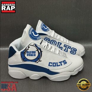 Indianapolis Colts NFL Ver 9 Air Jordan 13 Sneaker - Gift For Fans