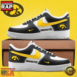 Iowa Hawkeyes Logo Team Air Force 1 Shoes Sneaker