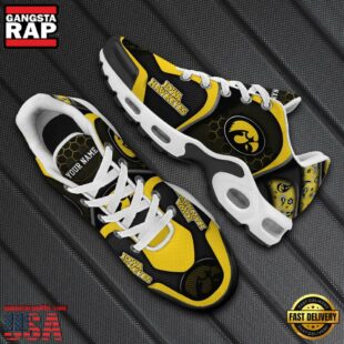 Iowa Hawkeyes Tn Shoes Personalized Your Name, Football Team Shoes