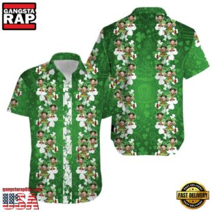 Irish St Patrick'S Day Leprechaun Shamrock Aloha Hawaiian Shirts