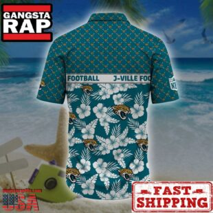 Jacksonville Jaguars NFL Palm Leaves Hawaiian Shirt