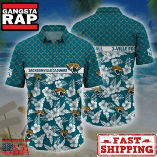 Jacksonville Jaguars NFL Palm Leaves Hawaiian Shirt