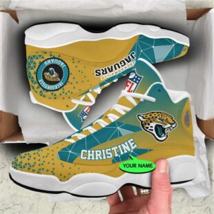 Jacksonville Jaguars NFL Personalized Jordan 13 Shoes