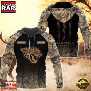 Jacksonville Jaguars Personalized Hoodie Camo Hunting Perfect Gift