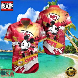 Kansas City Chiefs Disney Mickey Mouse Hawaiian Shirt