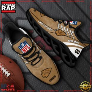 Kansas City Chiefs NFL Clunky Shoes For Fans Custom Name And Number