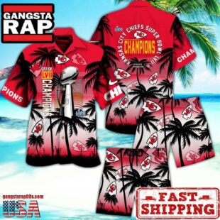 Kansas City Chiefs Palm Tree Hawaiian Shirt and Short