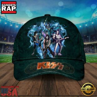 Kiss Band Dark Green Cap, Kiss Band Classic Cap