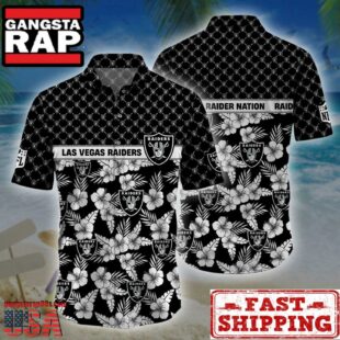 Las Vegas Raiders NFL Palm Leaves Hawaiian Shirt