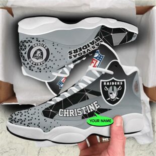 Las Vegas Raiders NFL Personalized Jordan 13 Shoes