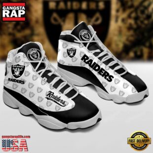 Las Vegas Raiders NFL Ver 1 Air Jordan 13 Sneaker - Gift For Fans