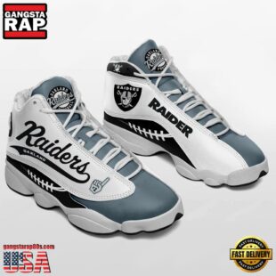 Las Vegas Raiders NFL Ver 2 Air Jordan 13 Sneaker - Gift For Fans