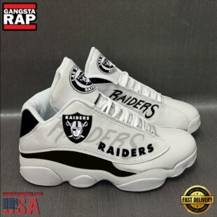 Las Vegas Raiders NFL Ver 4 Air Jordan 13 Sneaker - Gift For Fans