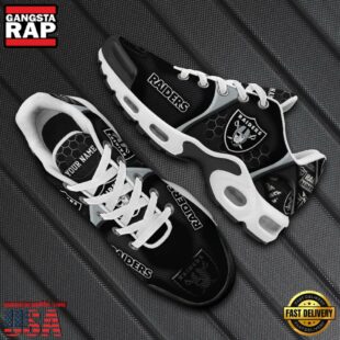 Las Vegas Raiders Tn Shoes Personalized Your Name, Football Team Shoes