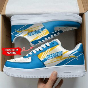 Los Angeles Chargers NFL Personalized Air Force 1 Shoes