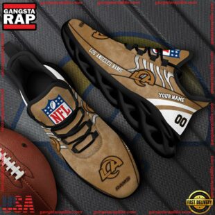 Los Angeles Rams NFL Clunky Shoes For Fans Custom Name And Number