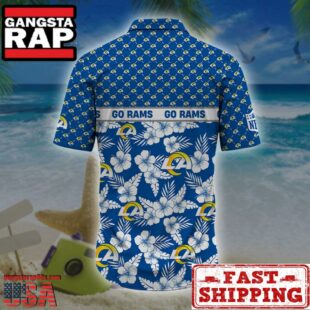 Los Angeles Rams NFL Palm Leaves Hawaiian Shirt