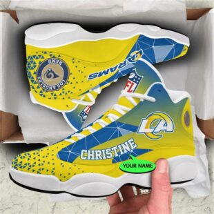 Los Angeles Rams NFL Personalized Jordan 13 Shoes