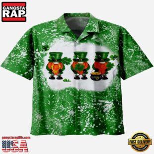 Lucky Clover & Skull Creative St. Patrick'S Day Hawaiian Shirt