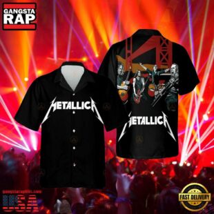 Metallica Rock Art Rock Music Best Short Sleeve Aloha Shirts