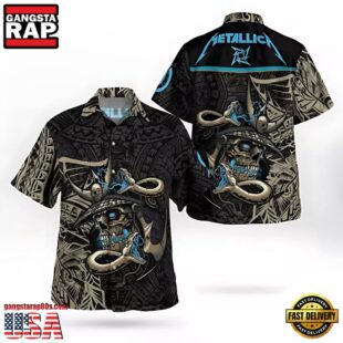 Metallica Samurai Warrior Short Sleeve Aloha Shirt