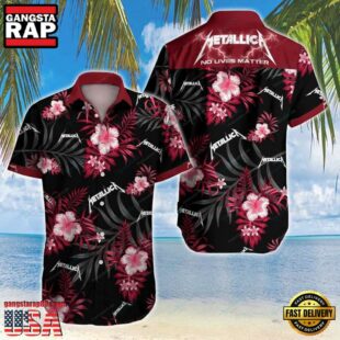 Metallica Tropical Thunder Short Sleeve Aloha Shirt