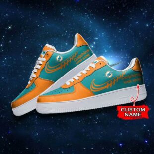 Miami Dolphins NFL Personalized Air Force Sneaker