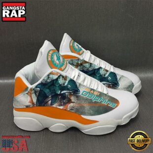 Miami Dolphins NFL Ver 1 Air Jordan 13 Sneaker - Gift For Fans