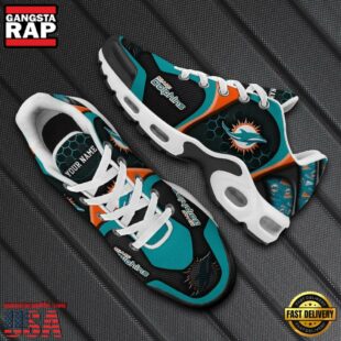 Miami Dolphins Tn Shoes Personalized Your Name, Football Team Shoes