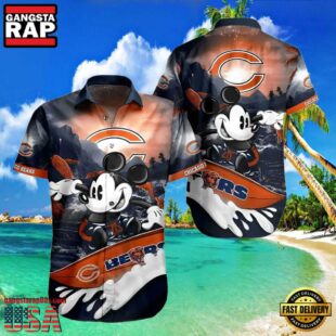 Mickey Mouse Chicago Bears Hawaiian Shirt