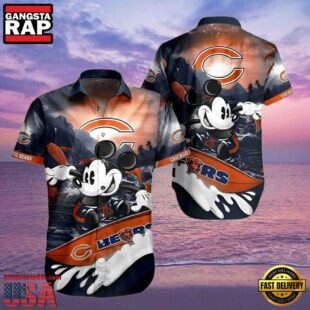 Mickey Mouse Chicago Bears Hawaiian Shirt