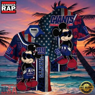 Mickey Mouse Giants Hawaiian Shirts