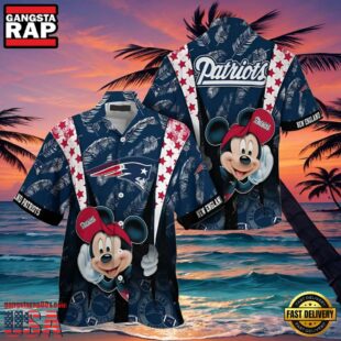 Mickey Mouse New England Patriots Hawaiian Shirt